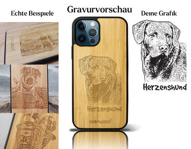 INDIVIDUELL iPhone 12 Pro Bambus-Kunststoff